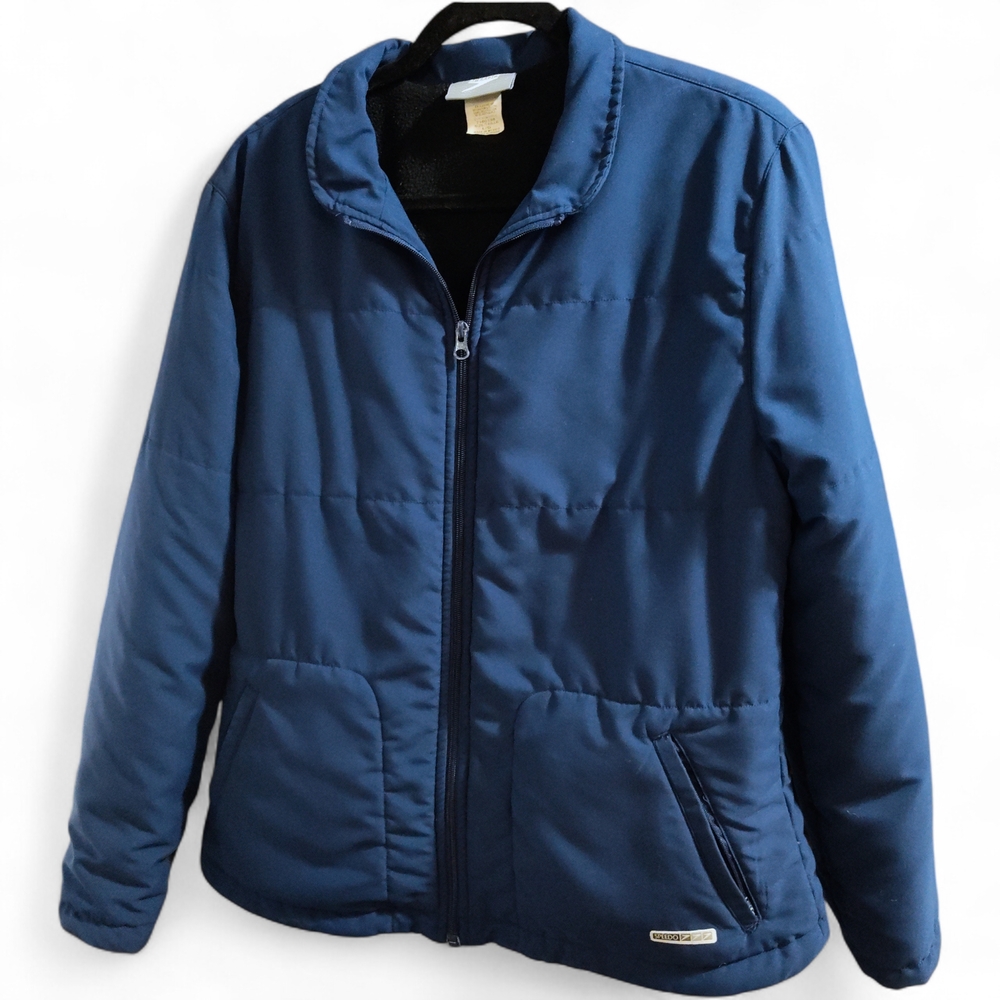 Speedo Fleece Lined Jacket - Navy Blue Size Large